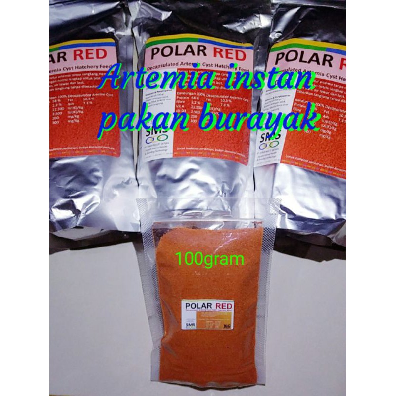 Artemia polared 100gram artemia instan 100gr