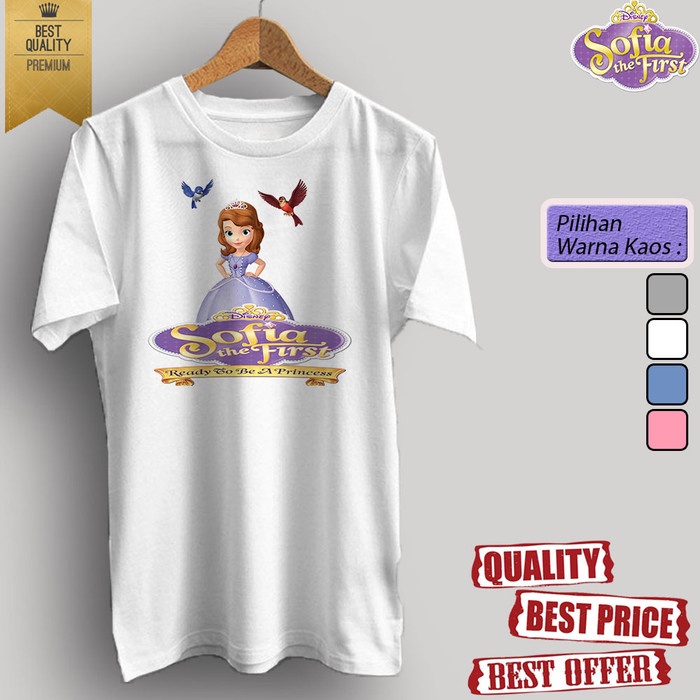 Kartun Baju kaos t-shirt dewasa/anak KARTUN TV SOFIA THE FIRST 02