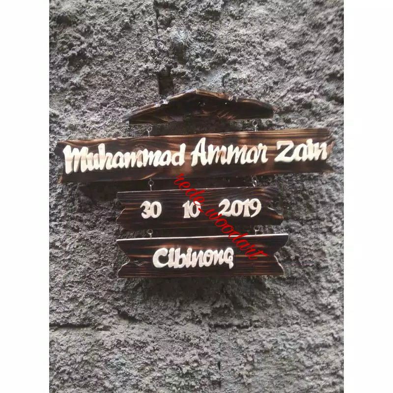 Papan Nama Papan Nama Huruf Timbul Kayu jati Belanda