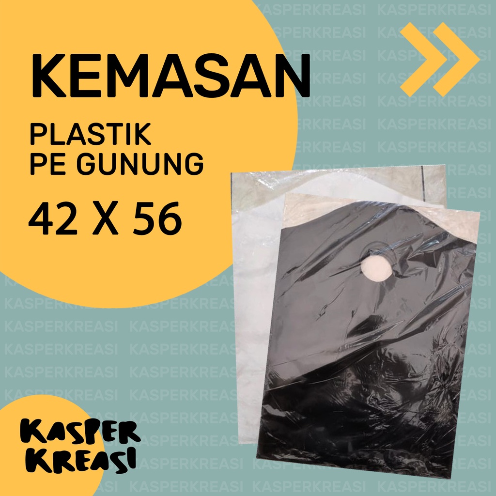 

KEMASAN PLASTIK / UKURAN 35X44 / PLASTIK PE GUNUNG