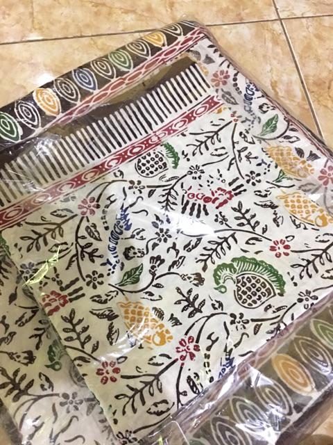 Taplak Meja Batik | Sarung Bantal +taplak Meja |kursi 5 /  Batik Cap & Canting Colet