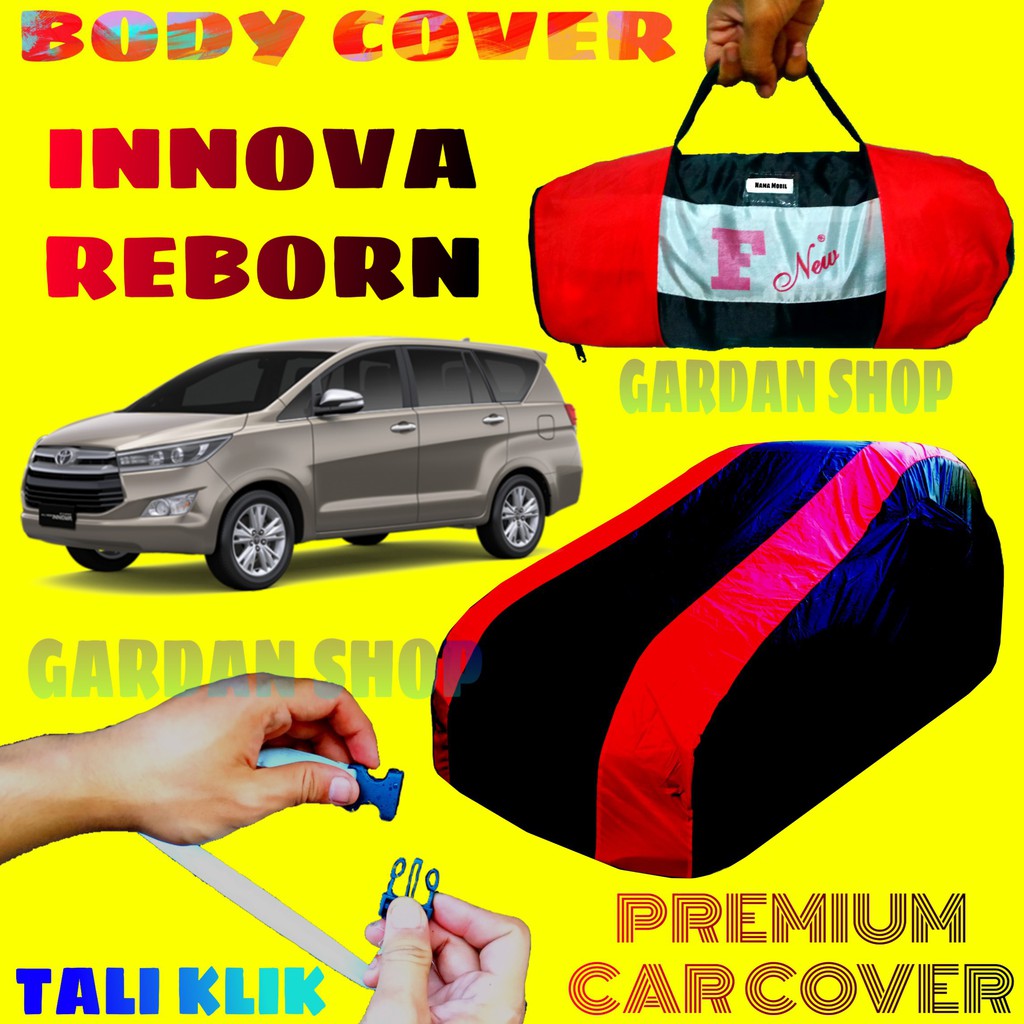 Body Cover INNOVA REBORN Sarung MERAH Penutup Pelindung Bodi Mobil Kijang Innova Venturer PREMIUM