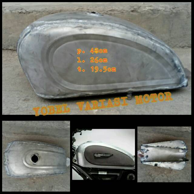 tangki custom model scrambler scorpio tiger megapro gl pro cb thunder dan lainnya