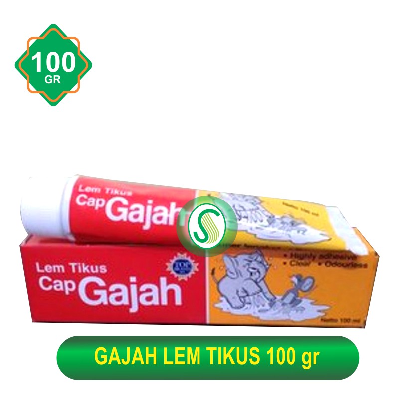 Lem Tikus Cap Gajah 100gr -super lengket