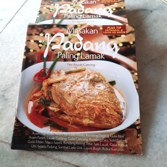 Buku Kuliner - Masakan Padang Paling Lamak