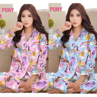 CityFashion17 BAJU  TIDUR  PIYAMA KUDA PONI PP KATUN  BAJU  