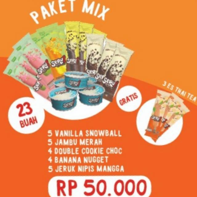 

Paket Mix Walls Seru