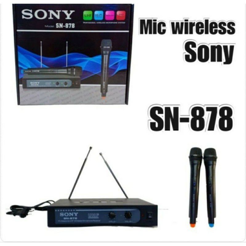 Microphone Wireless Sony 878 Handle