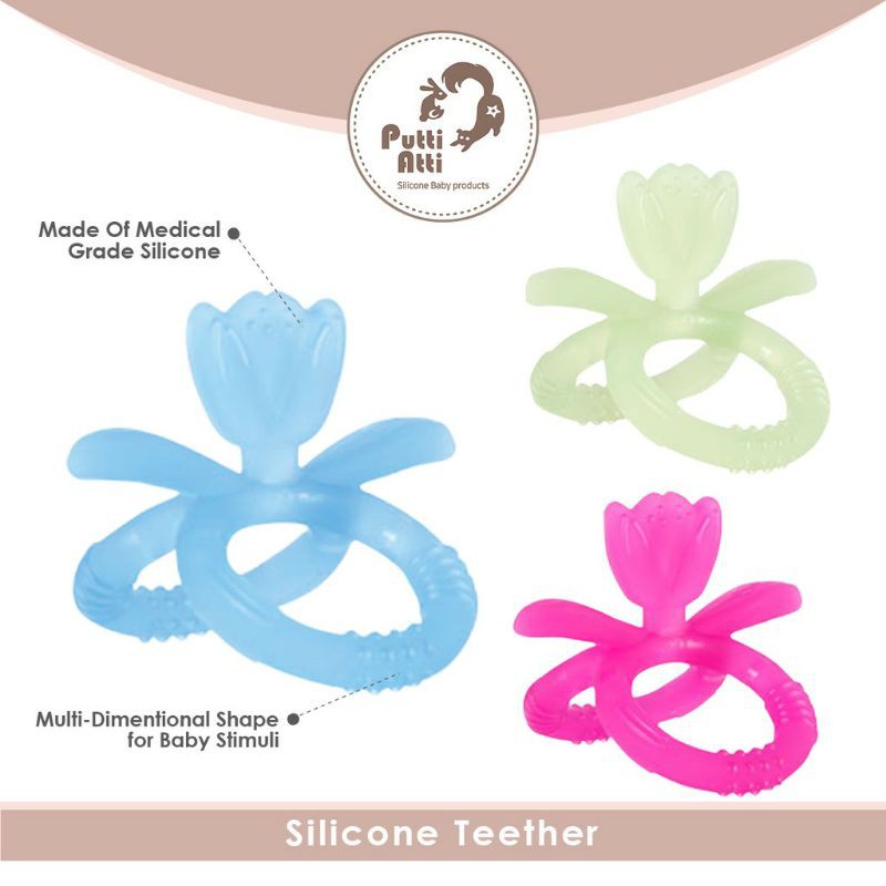 Putti Atti Silicone Teether Flower - Gigitan Bayi