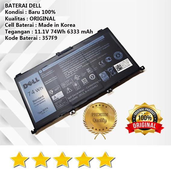 Original Baterai DELL Inspiron 15 7000 15 5000 Series 357F9 74Wh