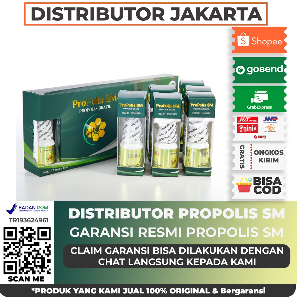 Propolis Jakarta - Walatra Propolis SM Brazilian ORIGINAL - 100% Propolis Asli