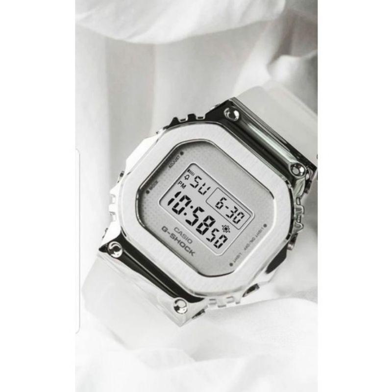 (KWS) Jam Tangan Pria/wanita GM5600 Casio G-shock digital kotak Body Metal new rubber