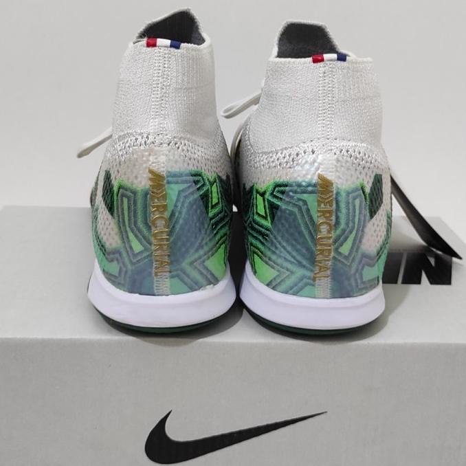 Terlaris Sepatu Futsal Nike Mercurial Superfly7 Elite Mbappe Green Ic
