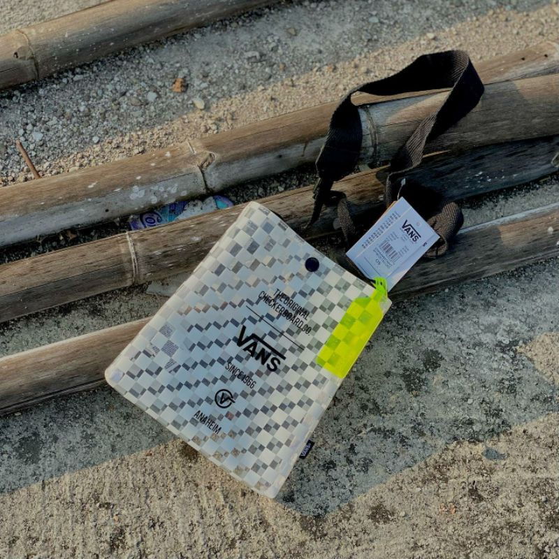 Vans Checkerboard Transparent Sling Bag White