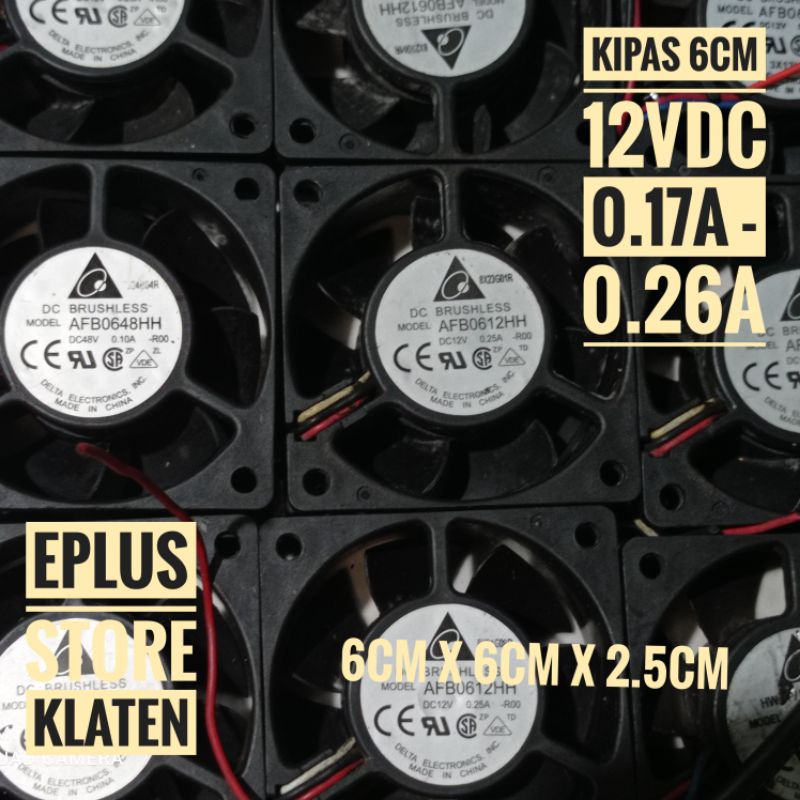 Kipas fan 12v 6cm 6x6 Cooling fan aquscape 12 volt DC