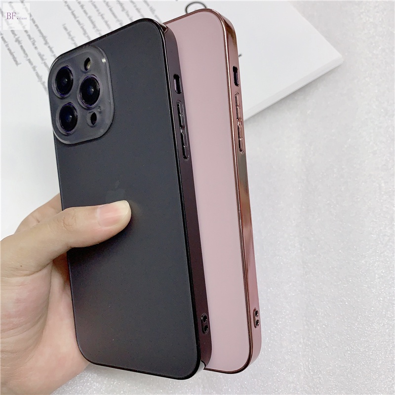 Electroplated Acrylic Hard Case for Iphone 11 11pro 11promax 12 12pro 12promax Dark Purple