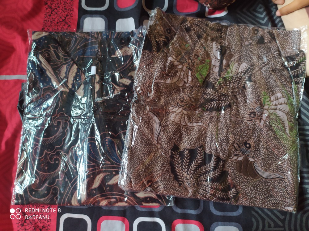 Tey-17 Batik Wanita Asj Sa Hrb026 Kenongo Kemeja Tosca Pendek