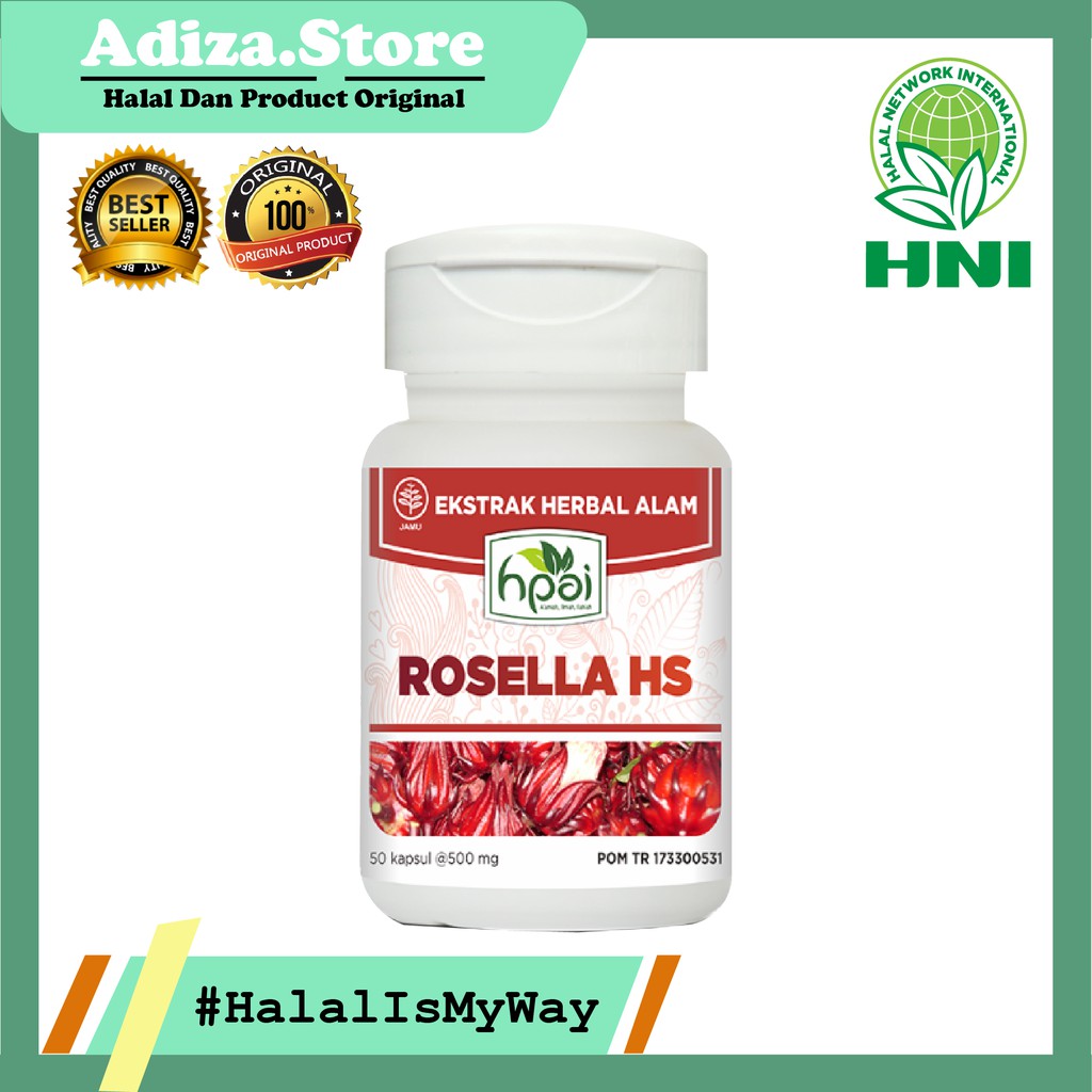 Rosella Hpai Hni Obat Pemutih Kulit Terdapat Vitamin C Peluruh Lemak Shopee Indonesia