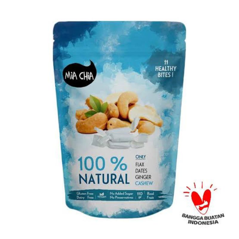 

MIA CHIA CASHEW GINGER SNACK 110GR