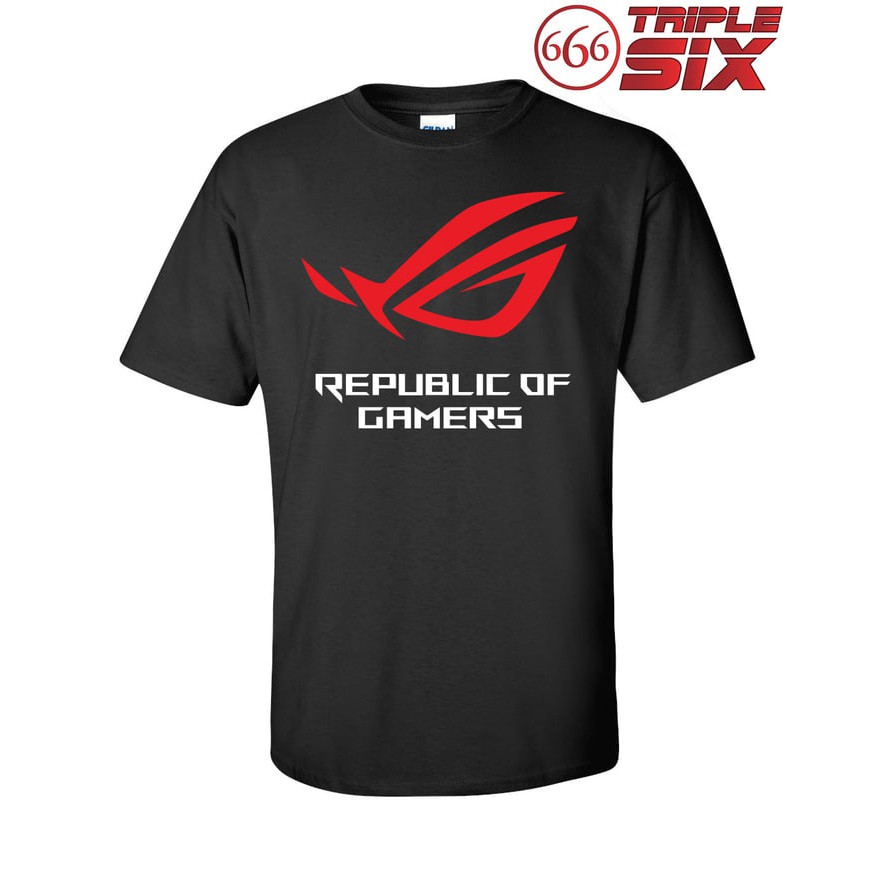 Kaos Tshirt Baju Combed 30S Distro Asus ROG Republic Of Gamers