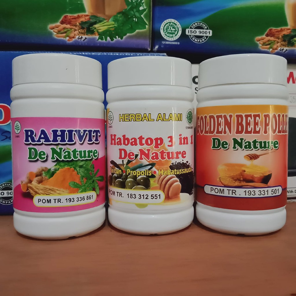 PAKET PROMIL DE NATURE - PROGRAM HAMIL AMPUH HERBAL RAHIVIT HABATOP BEE POLEN