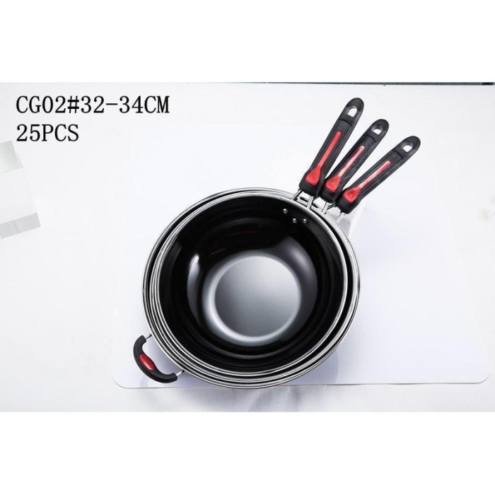 Promo Wajan Enamel Gagang / Enamel Kuping Anti diameter 34 cm