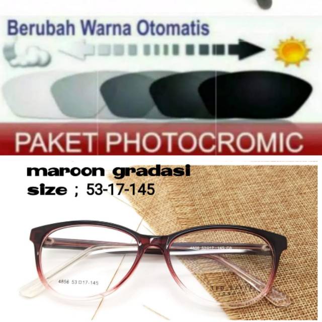 Frame Kacamata Wanita Kaca mata Terbaru Kacamata Minus Anti Radiasi Photocromic Kaca mata Baca