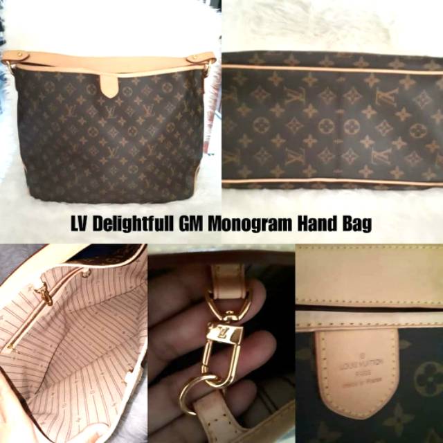 Tas louis vuitton delightful monogram premium mirror 1:1