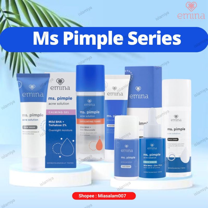 EMINA MS PIMPLE SERIES | FACE WASH| TONER| MOISTURIZER| ACNE GEL| SERUM|CALMING GEL|EXFOLIATING TONER