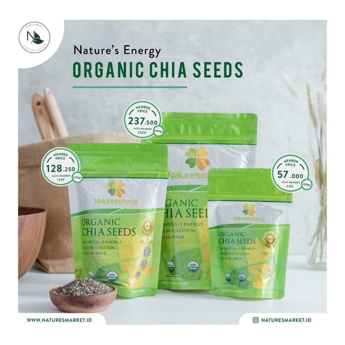 

Natures Energy Organic Chia Seeds 250g