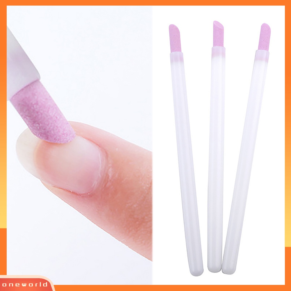 (ONWO) Alat Manikur: Pena Pendorong Penghilang Kutikula Bahan Batu Kuarsa Untuk Nail Art