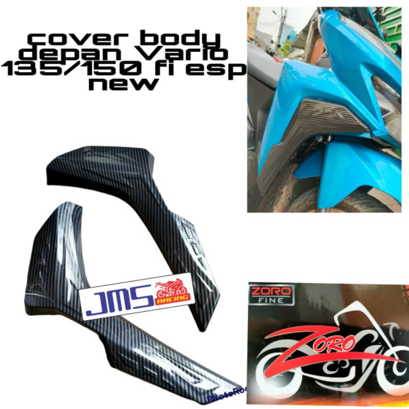 cover tutup carbon sayap bodi depan vario125 Vario 150 led zoro