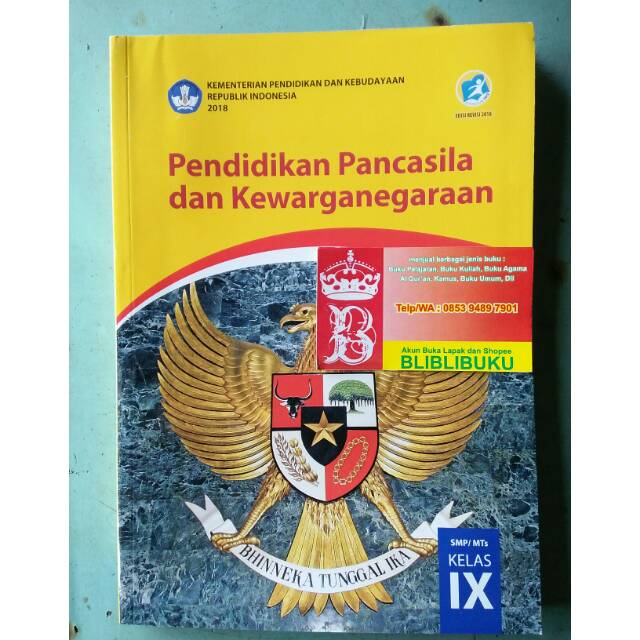 Buku Ppkn Kelas 9 Kurikulum 2013 Revisi 2018 - Soal Juara