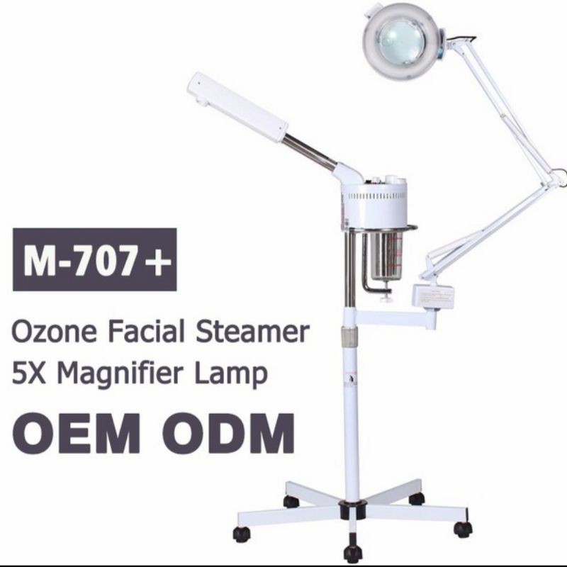 Steamer Ozon Uap muka+Lampu Facial 2in1