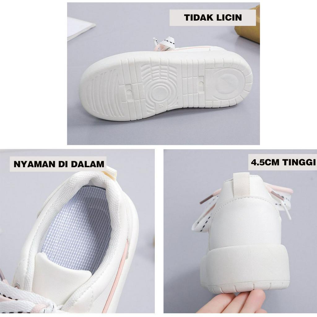 Mocha Shoes Korea Inspired - Sepatu Sneakers Wanita Modis Comfy Tali Sepatu Berwarna