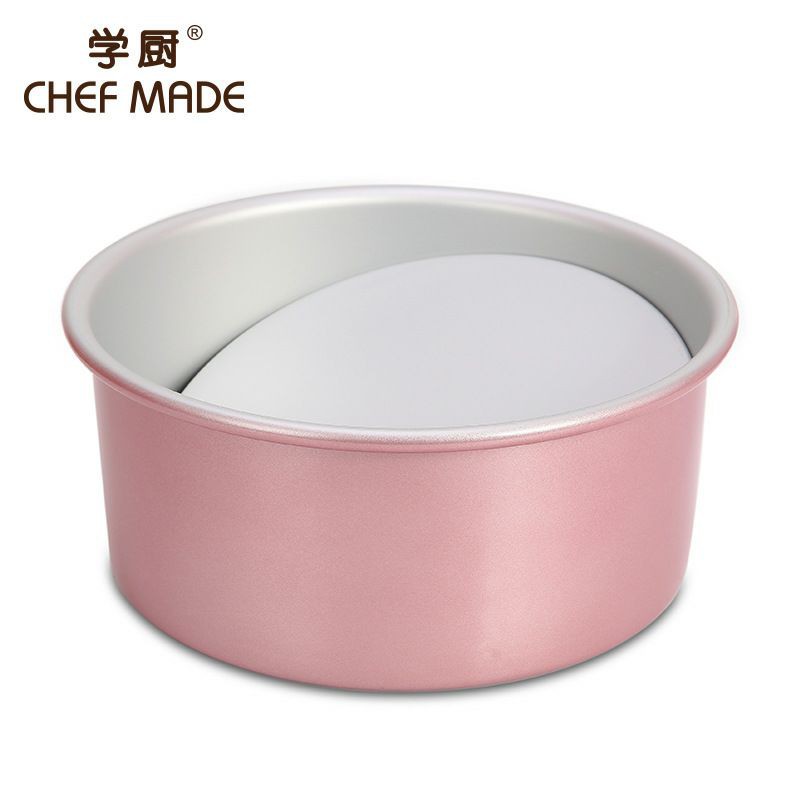 Chefmade wk9276 Pink 8inch anodized round chiffon bake cake / loyang bulat