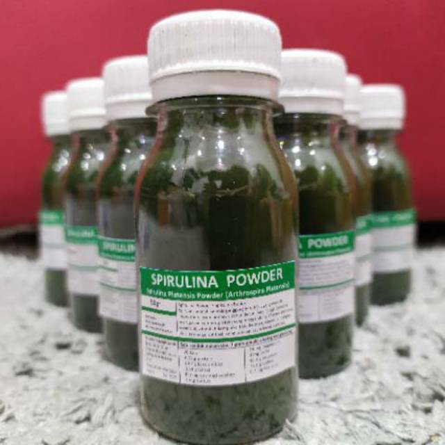 SPIRULINA BUBUK/SPIRULINA POWDER/SPIRULINA PLANTESIS UNTUK IKAN REPACK