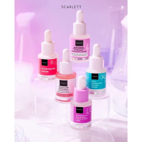 SCARLETT Whitening Serum | Acne Brightly Glowtening NIacinamide Retinol Hyalu C Power