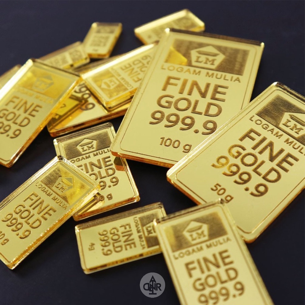 Replika logam mulia 0,5gr - 10gr Desain Lama Desain BARU UBS untuk mahar ECERAN isian mahar logam mu