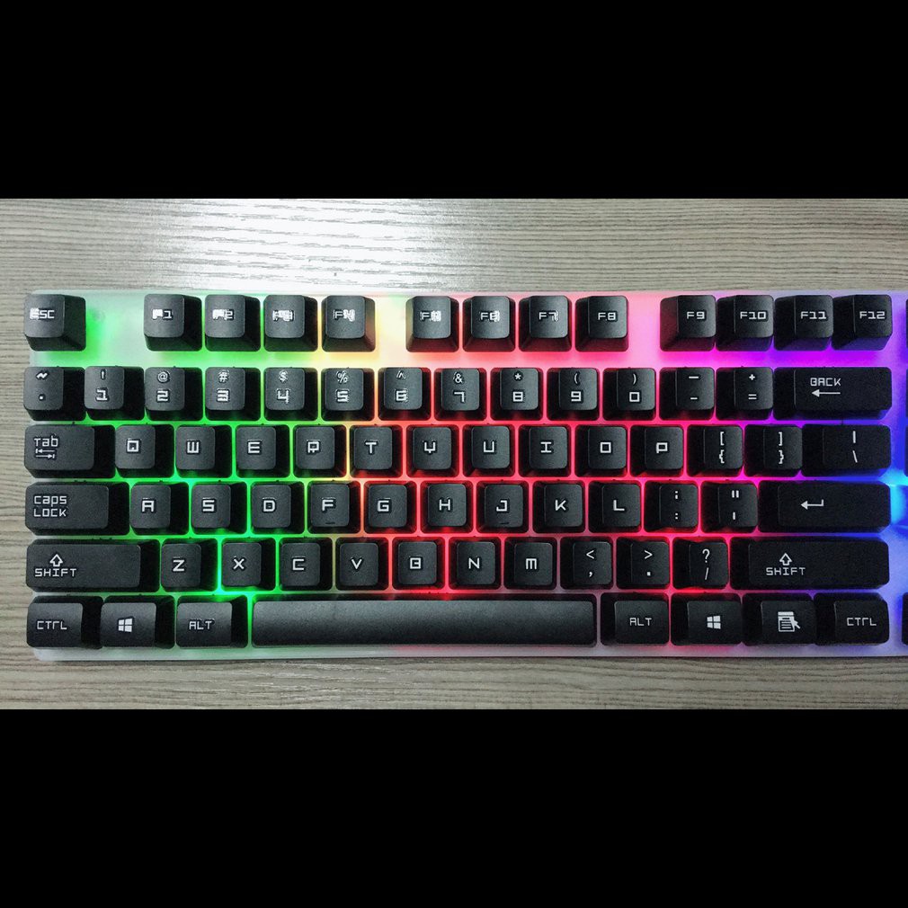 G12 Set Gaming Mouse dan Keyboard komputer Kabel USB Keyboard mechanical USB Cable RGB mainan komputer