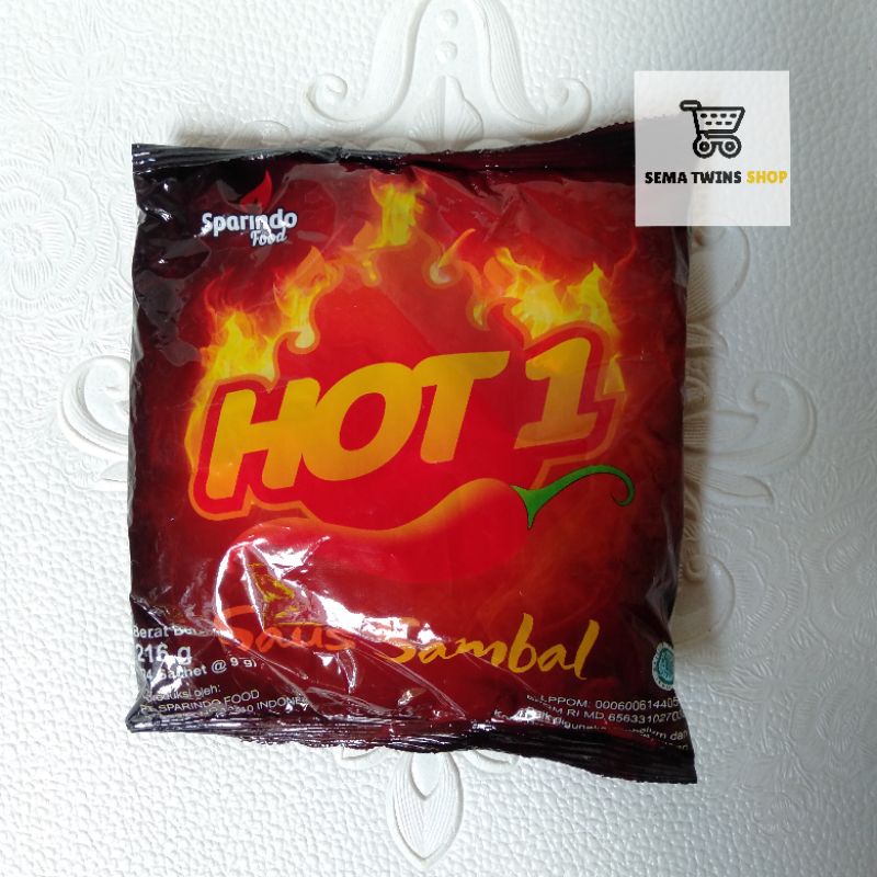 

HOT1 Saus Sambal HOT 1 SACHET ( 24 Sachet @9 gram )