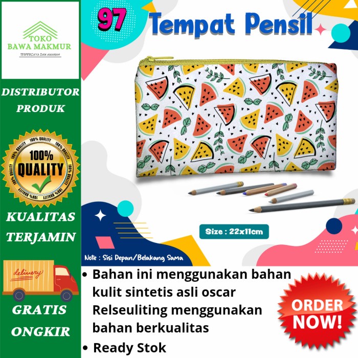 

Tempat Pensil Buah READY STOK untuk Ultah Souvenir Hadiah Kado Wisuda.