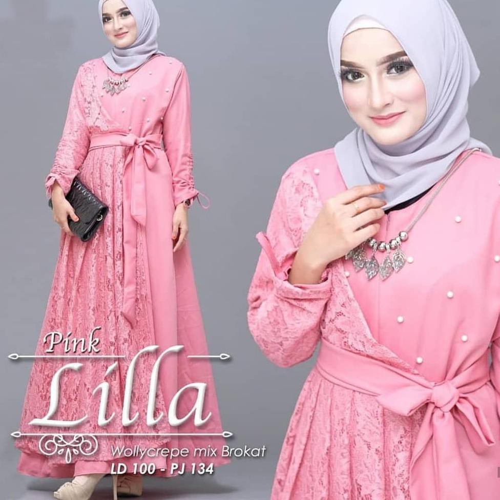 ！BIG SALE ！ [ORI] LILLA DRESS BRUKAT BISA BUSUIPAKAIANWANITA BAJUWANITA DRESSMURAH DRESS BROKAT ...✯