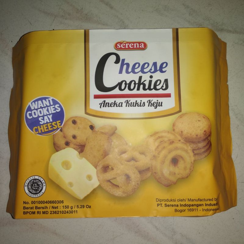 

serena Cheese Cookies 150gr / kukis keju