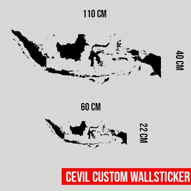 

Best Product T0BGA Stiker Peta Indonesia wall sticker Custom 48