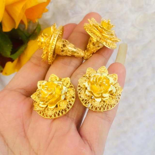 Giwang / subeng mawar jumbo alpaka bali