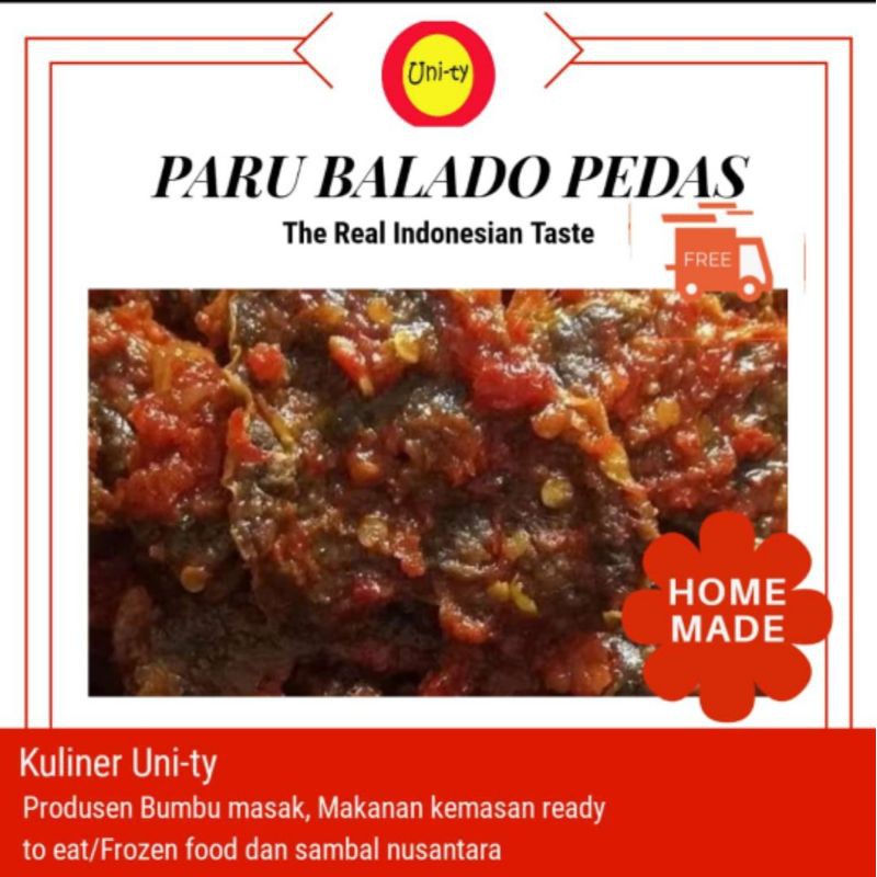 

UNITY Paru Balado Pedas 250 gram Premium Quality!! Halal, siap saji isi 7 - 8 pcs