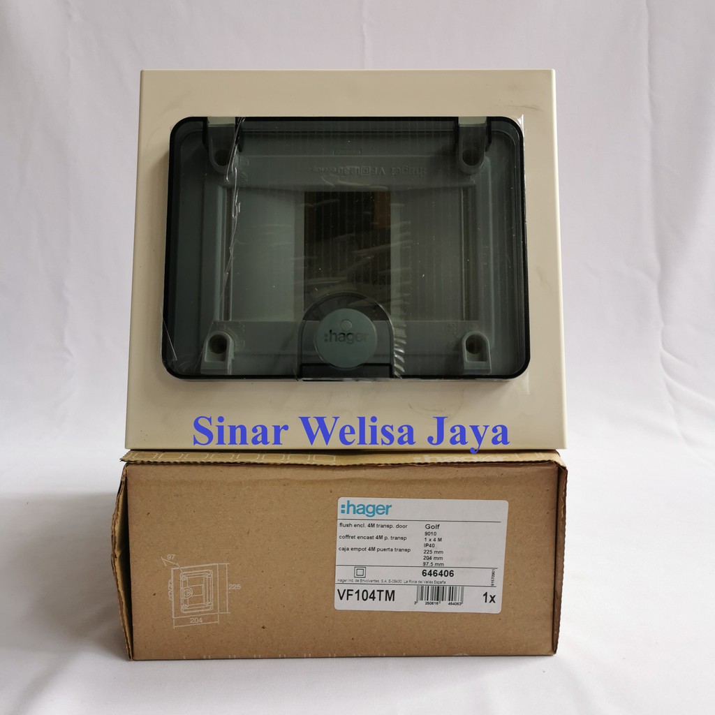 Hager Box MCB 4 Group VF104TM - InBow