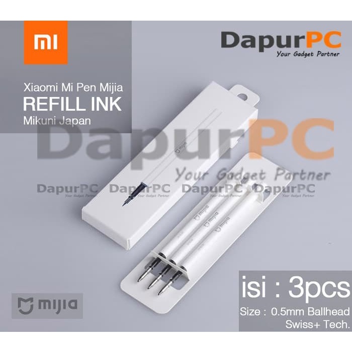 

Nikmati Xiaomi Mi Pen Refill Tinta Mijia Mikuni Japan Ink Premium 3Pcs Limited