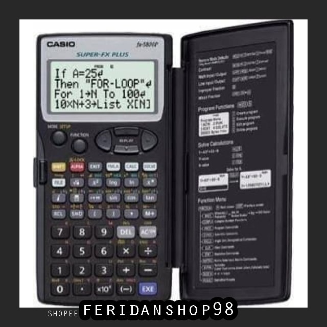 

BT599 CASIO CALCULATOR FX BEST 5800 P PROGRAMMABLE SCIENTIFIC BY FERIDANSHOP98